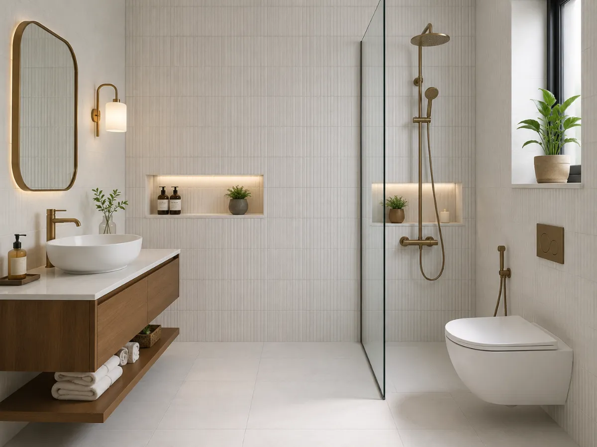 Light Color Tiles To Make The Bathroom Feel Bigger